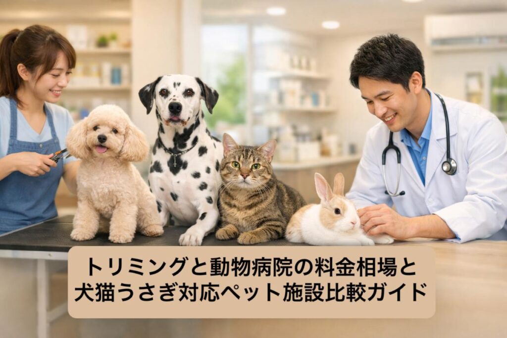 トリミングと動物病院の料金相場と犬猫うさぎ対応ペット施設比較ガイド