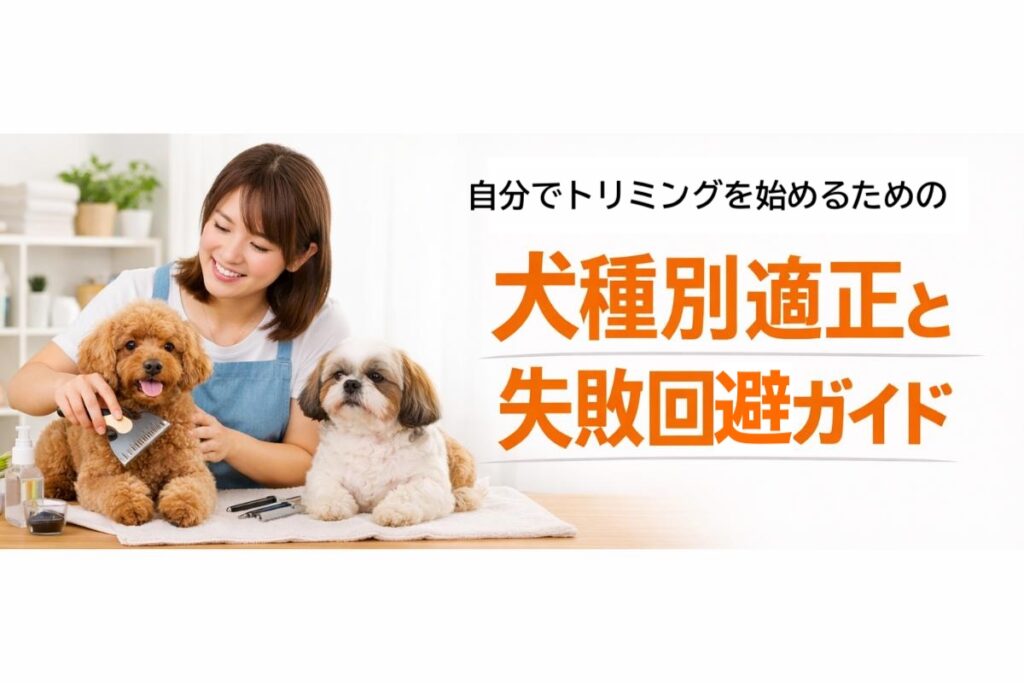 自分でトリミングを始めるための犬種別適正と失敗回避ガイド