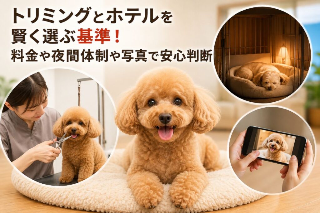 トリミングとホテルを賢く選ぶ基準！料金や夜間体制や写真で安心判断