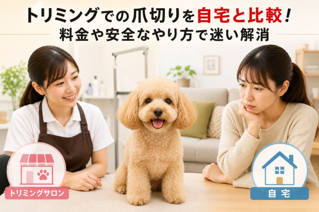トリミングでの爪切りを自宅と比較！料金や安全なやり方で迷い解消