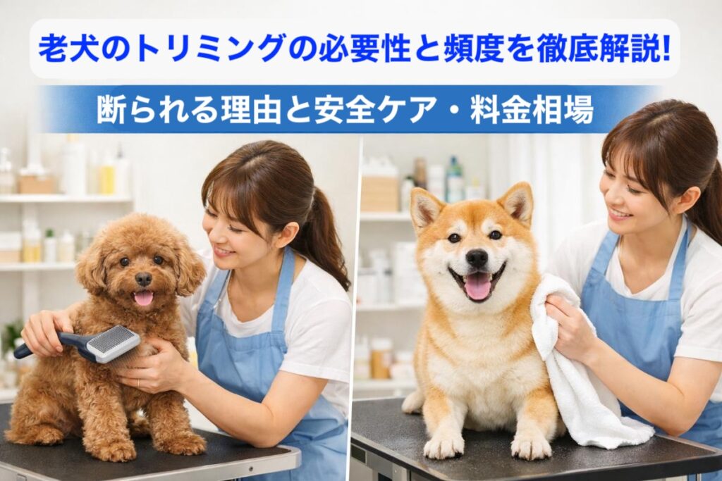 老犬のトリミングの必要性と頻度を徹底解説｜断られる理由と安全ケア・料金相場