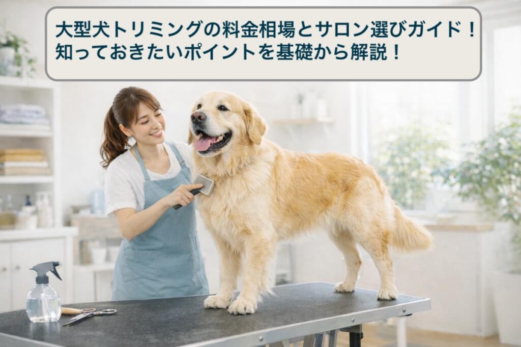 大型犬トリミングの料金相場とサロン選びガイド｜知っておきたいポイントを基礎から解説！