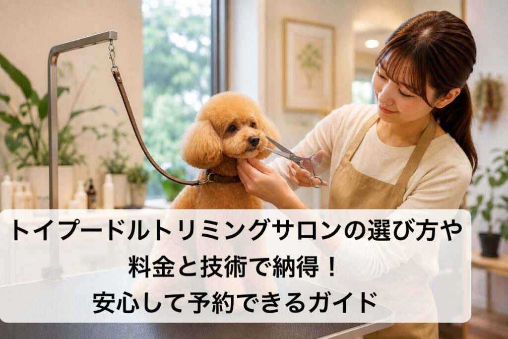 トイプードルトリミングサロンの選び方や料金と技術で納得！安心して予約できるガイド